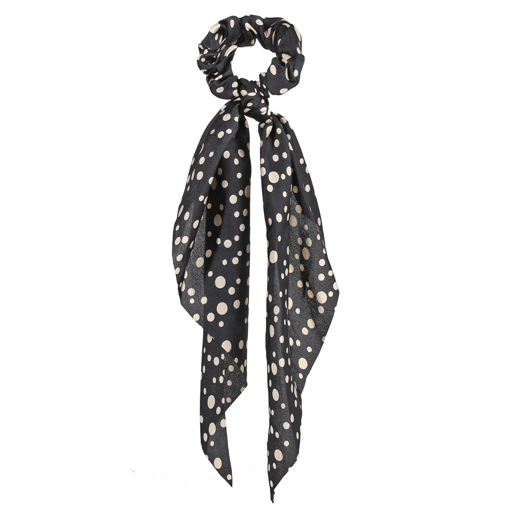 

Bohemian Floral Spot Long Hair Scrunchies Hair Ribbon Elastic Hair Bands Hair Accessories Ponytail Hair Scarf For Women