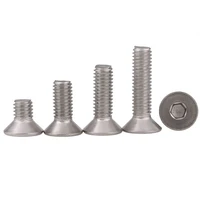 m5 5mm a2 304 stainless steel allen hex socket cap countersunkflat head screw bolts m58m510mmm512mmm516mmm520mm