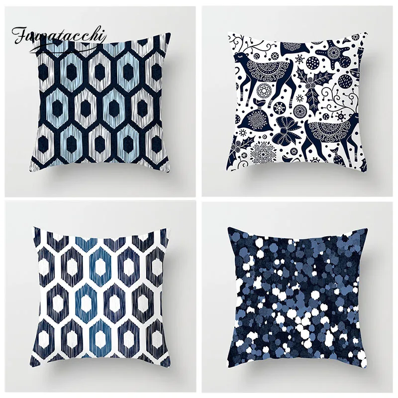 Fuwatacchi Овечья многоугольная наволочка квадратная искусственная подушка чехол