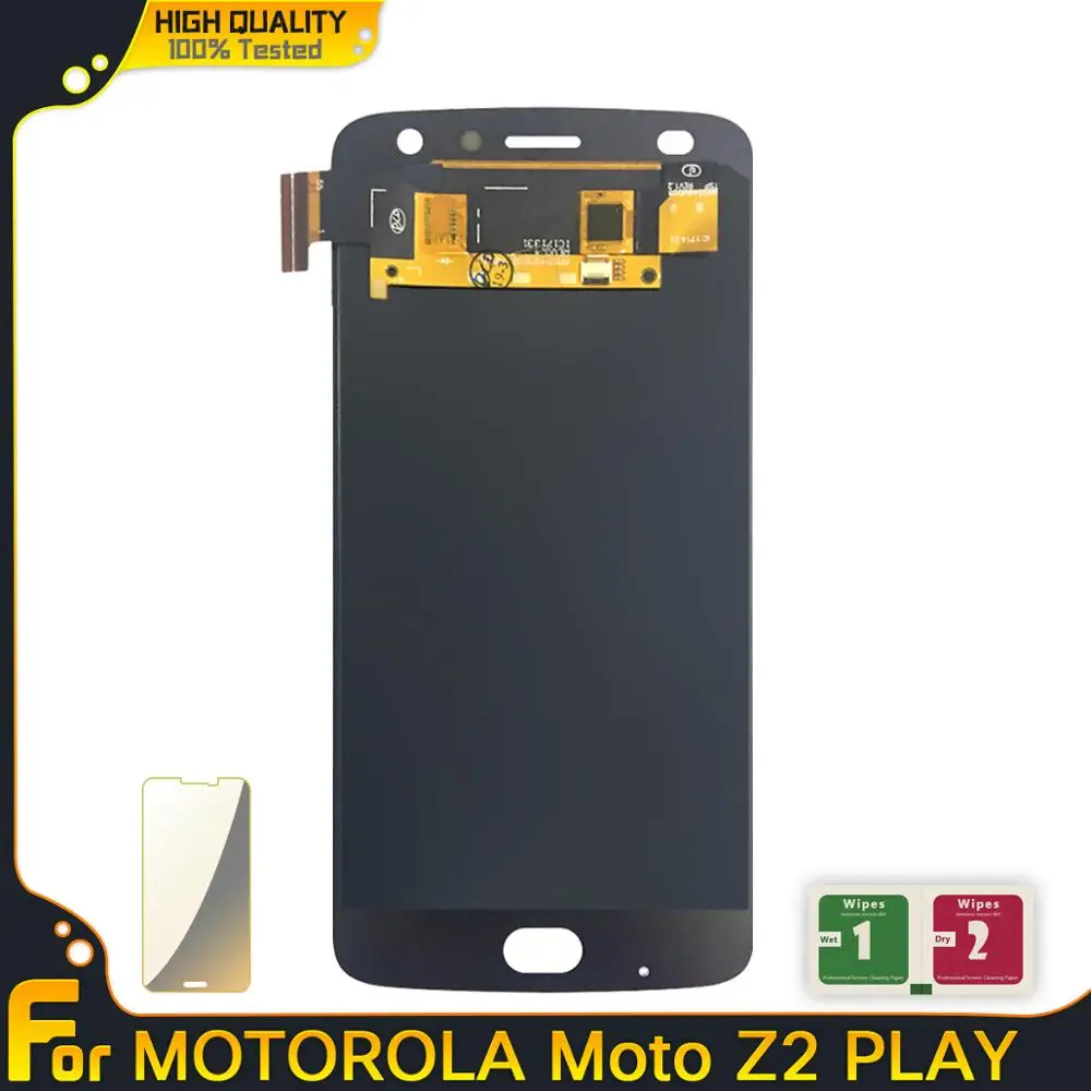 ЖК-дисплей для Motorola Moto Z2 Play XT1710 сенсорный экран оцифровать сборка запасные части