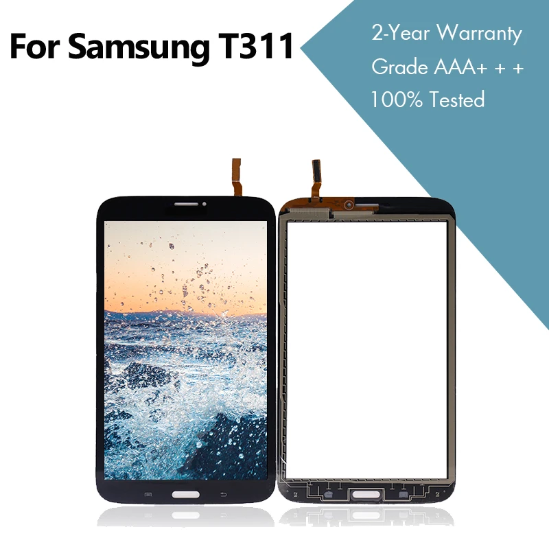 Для samsung для Galaxy Tab 3 8 0 T311 T315 сенсорный дигитайзер панель экран сенсор Переднее
