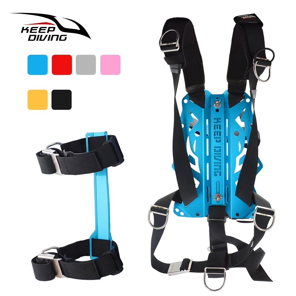Aluminum Alloy Technic Diving Backplate Set Wing BCD Ultralight backplane For Scuba Harness System Hardware Backmount | Спорт и