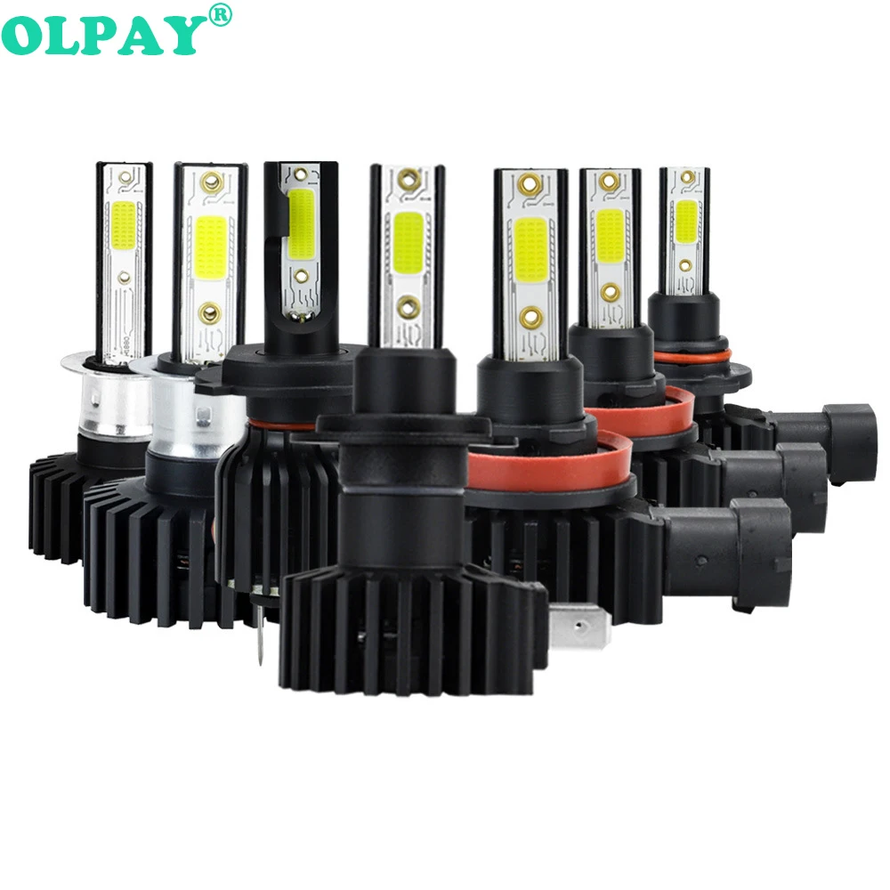 

Лампы светодиодные olpay2шт, 12 В, 6000K, H4, H7, H1, H3, H8, H11, HB3, 9005, HB4, 9006, D9, 100 Вт, лм