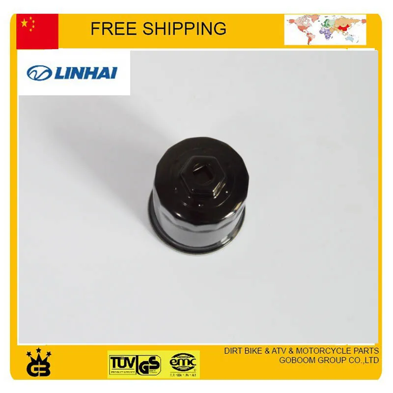 Бесплатная доставка масляный фильтр двигателя очиститель LINHAI 600cc 520CC 550CC lh520 lh550