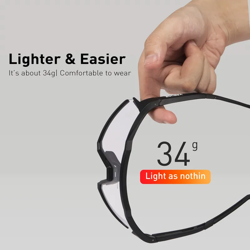 Брендовые велосипедные очки KAPVOE поляризационные фотохромные для горного