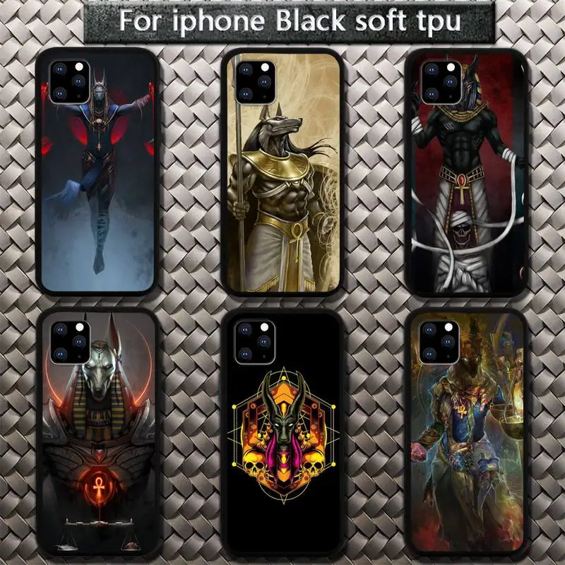 

Egypt Anubis Phone Case for iphone etui 11 12 pro se 20 max xr xs x 7 8 6s plus mini Fundas Coque cover