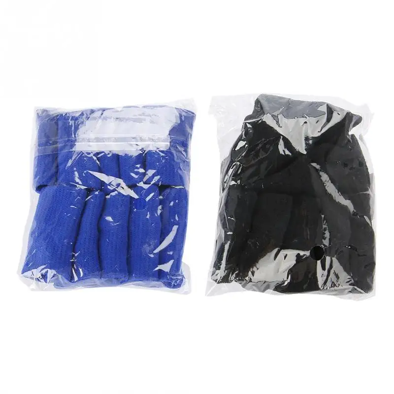 10 шт. Эластичный гибкий рукав для пальцев защита Спортивная помощь бандаж