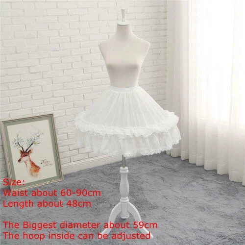 Женские юбки в стиле &quotЛолита&quot черная готическая юбка-подъюбник кринолина для