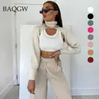 7 Цвета женский свитер с высоким, плотно облегающим шею воротником вязаные топы для детей на каждый день, трикотажные пуловеры с длинными рукавами, новинка, Модные женские осенние вязанные свитера в уличном стиле