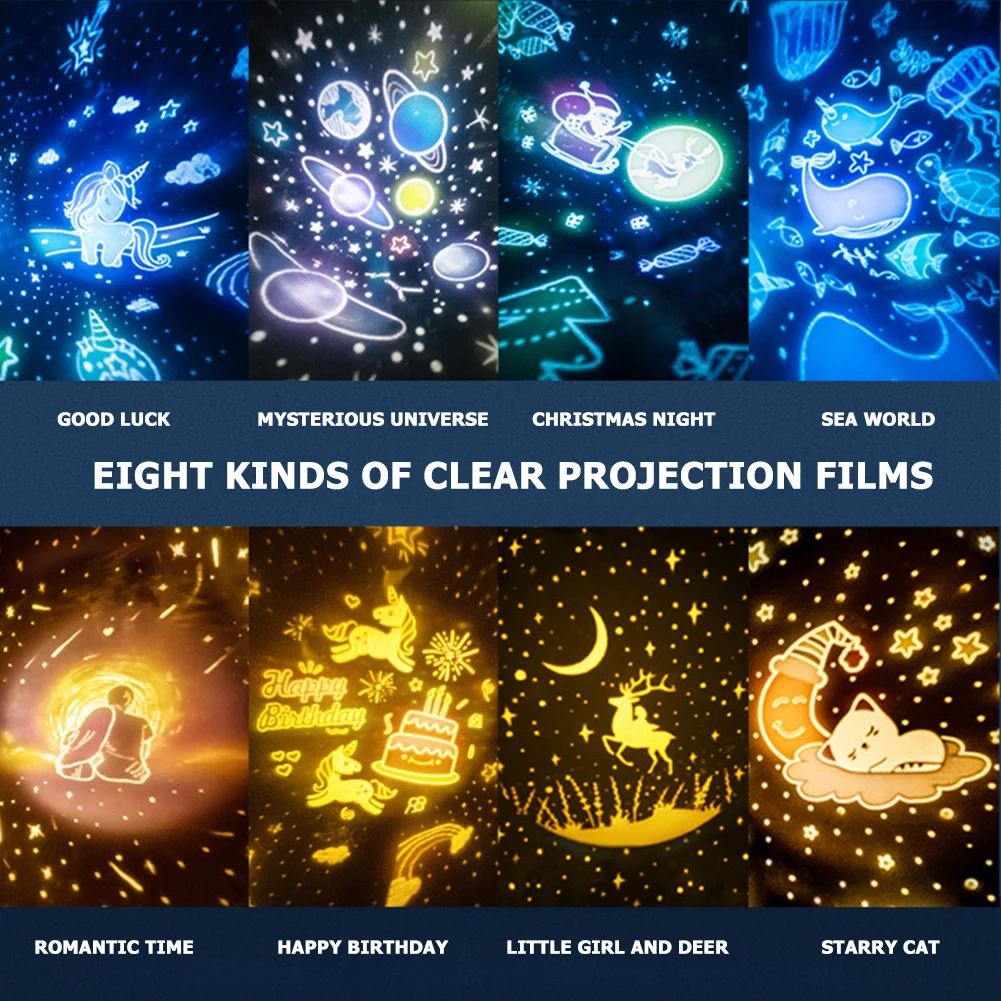 

Music Projector Night Light Universe Starry Sky Rotate LED Lamp Colorful Flashing Projection Lamp Star Kids Baby Christmas Gift