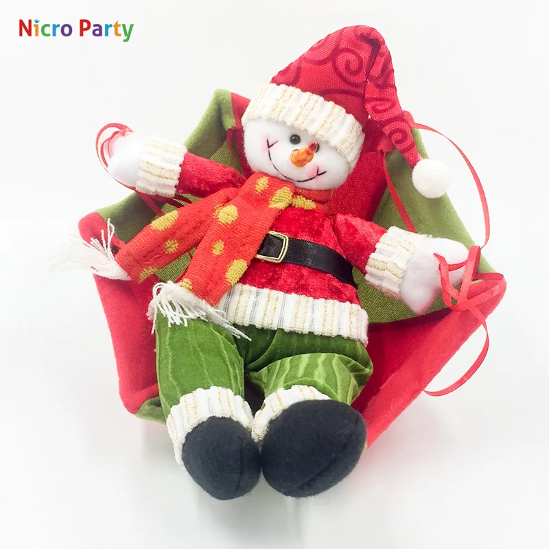 Рождественские потолочные украшения Nicro для дома парашют Санта Клаус Smowman