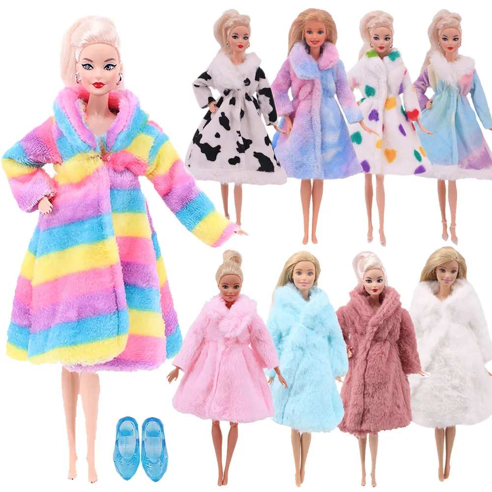 Мягкое плюшевое пальто с длинным рукавом верхнее платье зимняя теплая