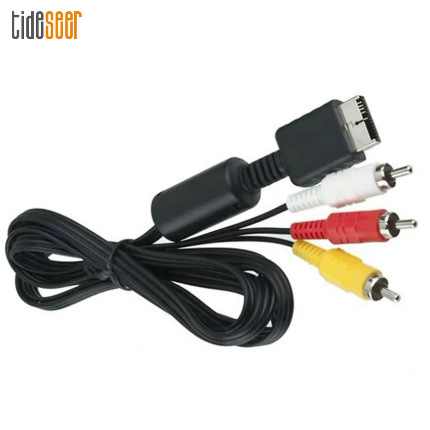 1 8 м Аудио Видео AV Конверсионный кабель Cor провод на 3 RCA ТВ-провода для Sony PlayStation PS2