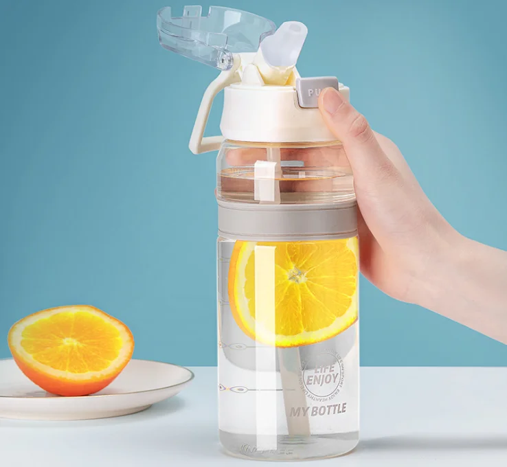 Открытый шейкер бутылка для воды соломы питьевой спорт путешествия Портативный