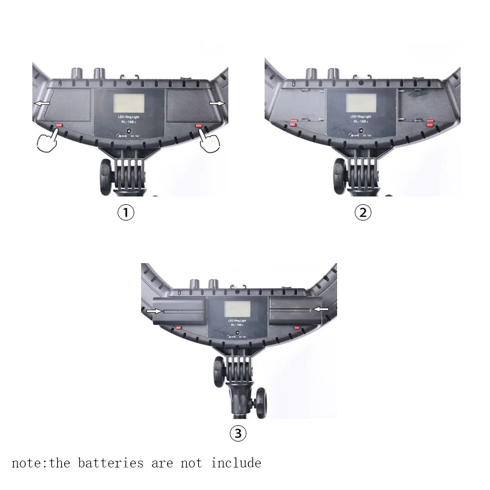 Fusitu RL 18BII светодиодный кольцевой светильник 3200 5600K для фотосъемки с лампами