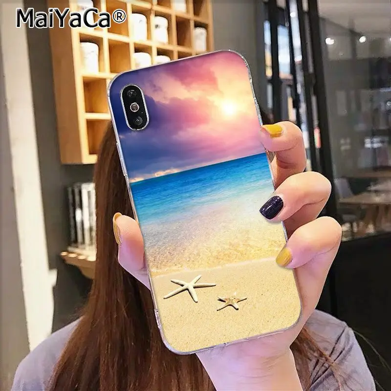 MaiYaCa морские волны пляж спрей Океанский остров сотовый телефон чехол для iphone 13 SE