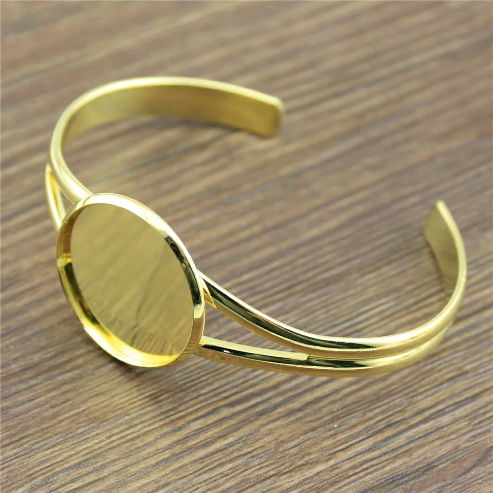 

Accessories for jewelry charm DIY 20mm Round bracelet base 1pcs