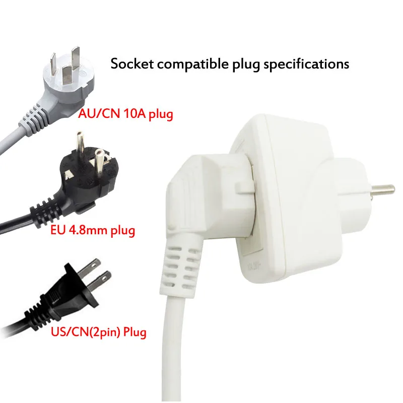 4 8 мм Европейская немецкая вилка в китайский переходник портативный дорожный