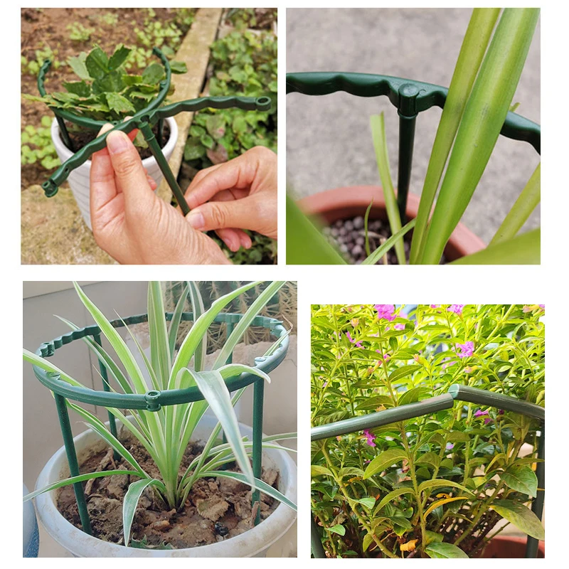 garden plant support cage plie flower stand holder plastic semicircle green house orchard fixing rod gardening bonsai tool free global shipping