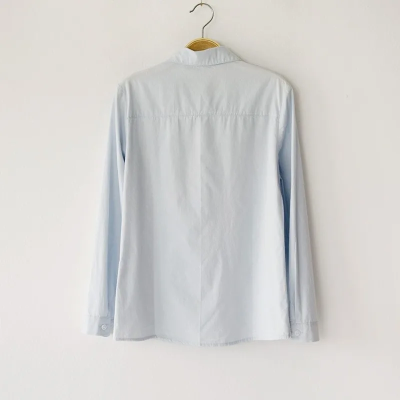 

Women Shirts Spring and Autumn New Shirt Women Doll Collar Cotton Korean Fashion Clothing