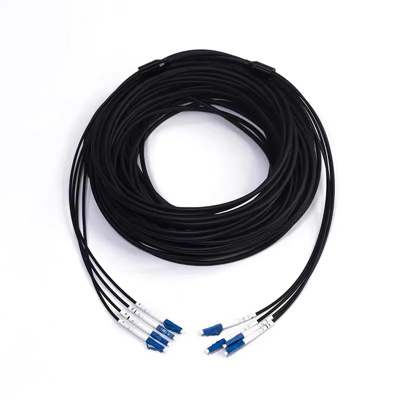 2 шт. 2mtr 5 0 м бронированный 4C волоконно-оптический патч-кордов ratproof LC SC FC ST 4 ядра