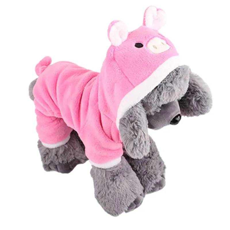 Толстовка с капюшоном для собак Супер популярная Коралловая бархатная зимняя