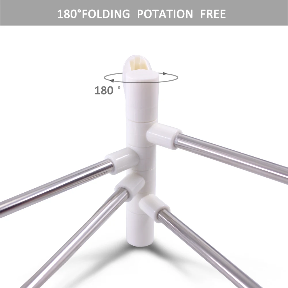 Регулируемый держатель для полотенец из нержавеющей стали 4 вращающихся