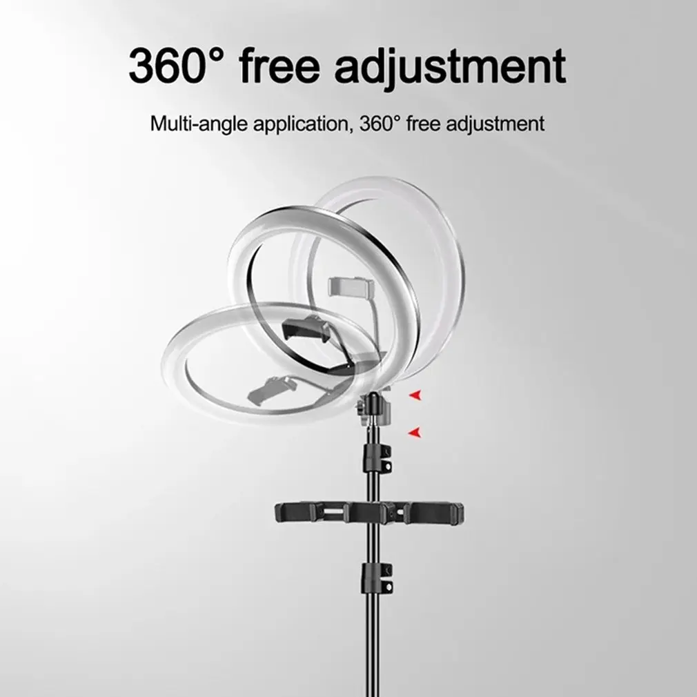 

RGB LED Ring Light Phone Holder Photography Fill Light Dimmable RGB Selfie Set LED Ring Light Remote For Photo Video
