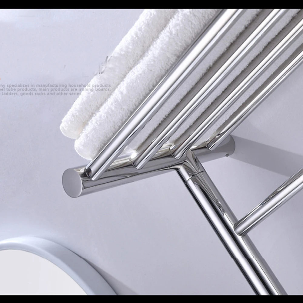 

304 Stainless Steel heating towel shelf intelligent electric towel rack pole household heating bath towel rack drying rack