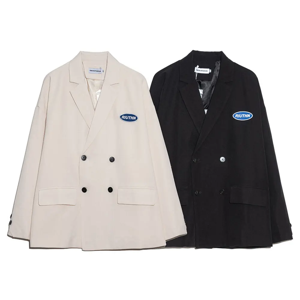 

Mens Blazers Korean Japan Style Solid Colors Streetwear Hip Hop Vintage Fashion Suit Coat Men Casual Blazers Jacket