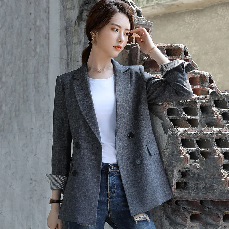 Высококачественный повседневный женский костюм осенний новый роскошный блейзер