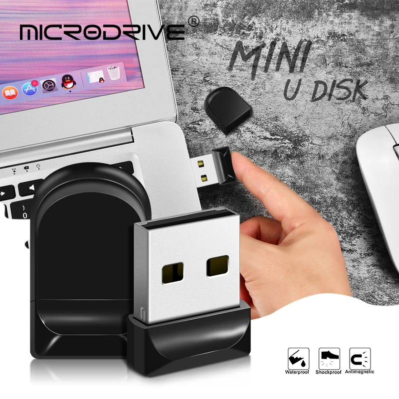 Мини USB флэш накопитель 64 ГБ на 16 8 32 карта памяти 128 Водонепроницаемый usb диск для