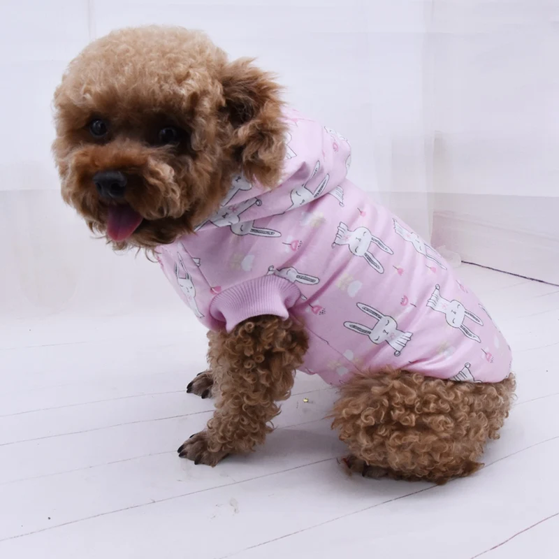 Милая Одежда для собак свитера модное Спортивное свободное худи щенок прыгун