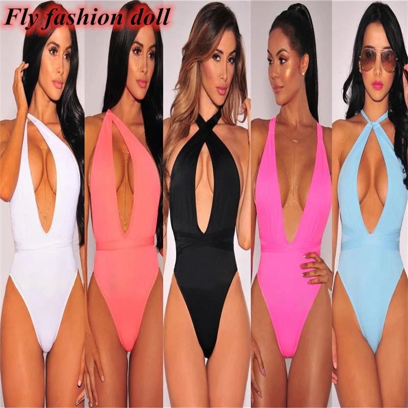 Женское облегающее трикотажное боди без рукавов летний длинный бандажный