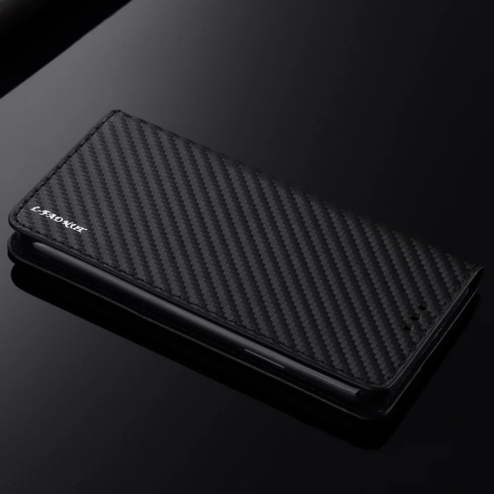 LLZ.COQUE Чехол книжка из углеродного волокна для телефона Huawei P30 Pro P20 Lite P10 P9 P8 P Smart Mate