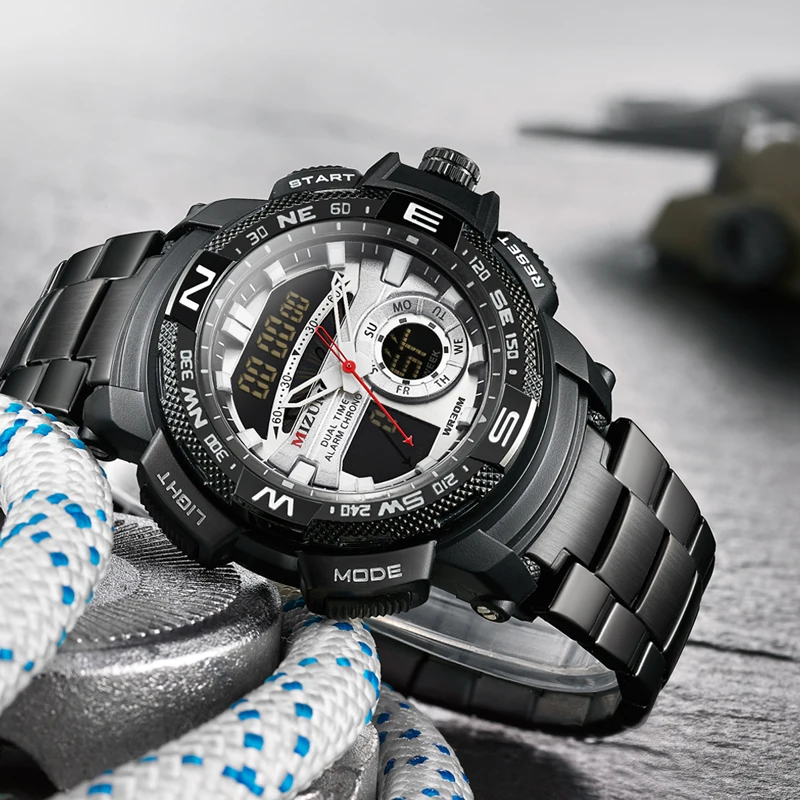 Часы наручные мужские с хронографом модные спортивные водонепроницаемые