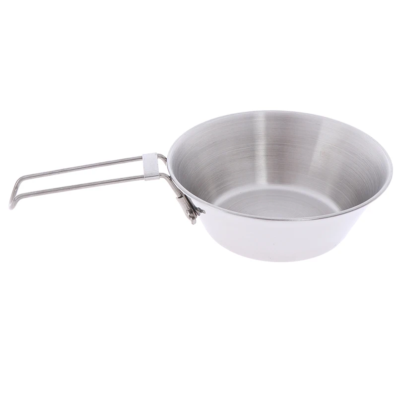 Нержавеющая сталь круглая тарелка блюдо лоток контейнер для еды на открытом