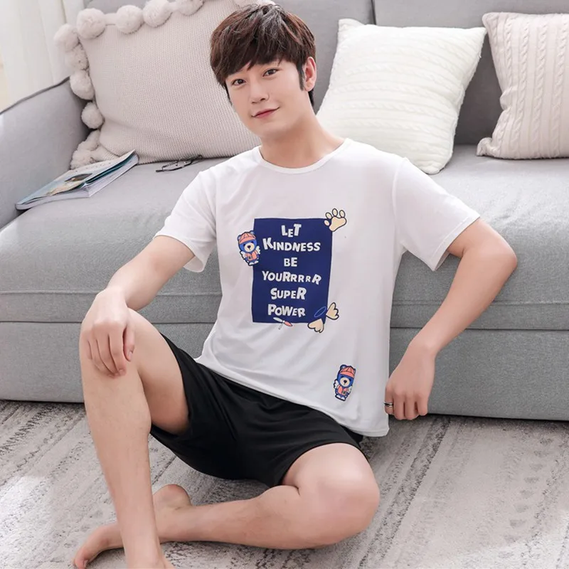 Ночные рубашки для пар свободного покроя женщин летняя Милая Домашняя одежда с