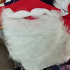 Рождественская маска для лица с изображением бороды Санты, сменный карман для фильтра, регулируемые ушные петли, защита от пыли, декоративная маска для рта