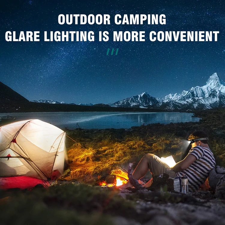 Водонепроницаемый светодиодный налобный фонарь XPG Рабочий с магнитом красный