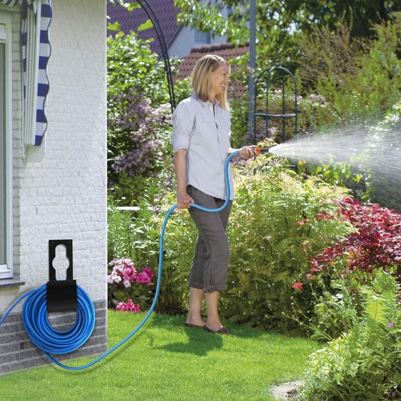 

Garden Hose Holder - 2Pack Water Hose Holder Metal Heavy Duty Hose Storage Hook Durable Hose Wall Mount (2PCS)