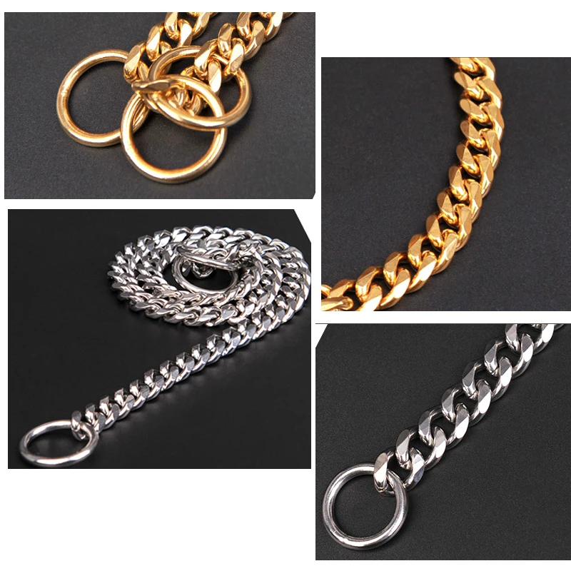 Сверхпрочный ошейник для собак из нержавеющей стали дрессировочный больших