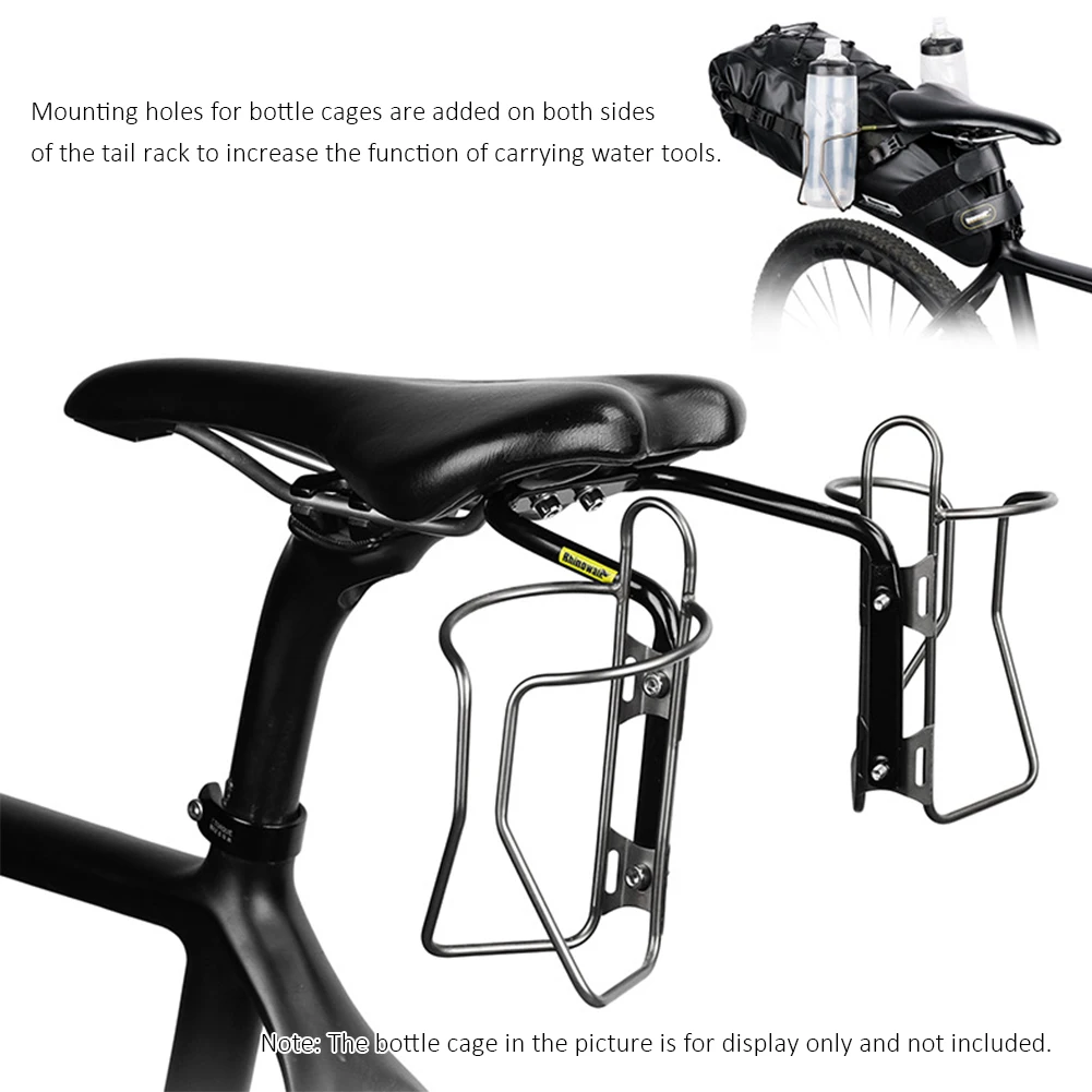 Rhinowalk Bike Saddle Stabilizer Bracket Rear Seat Mounting Bicycle Luggage Rack Holder Support Shelf Frames Accessories | Спорт и