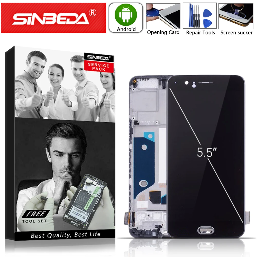 ЖК дисплей 5 дюйма OLED для Oneplus A5000 сенсорный экран с рамкой дигитайзер OnePlus One Plus 1 +