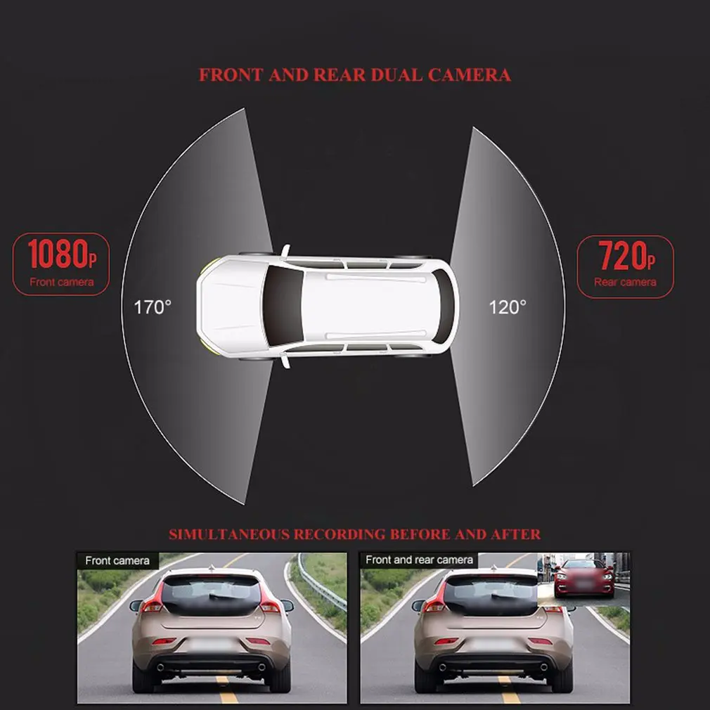 

Lower Price 3.5 Inch Car DVR Mirror Car Dvr Camera HD 1080P Rear View Mirror Digital Video Recorder Dual Lens Auto Dash Cam
