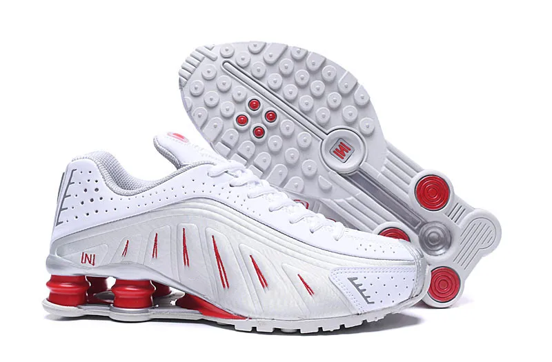 Мужские кроссовки, новинка, дизайнерские мужские кроссовки Shox R4, роскошные кроссовки NZ, тройные черные белые уличные спортивные кроссовки - Цвет: 11