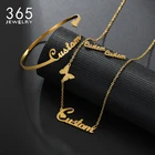 Модный персонализированный набор из матовой нержавеющей стали, специальная именная табличка с короной-бабочкой, ожерелье для вечеринки для девочек, ювелирные изделия, подарок