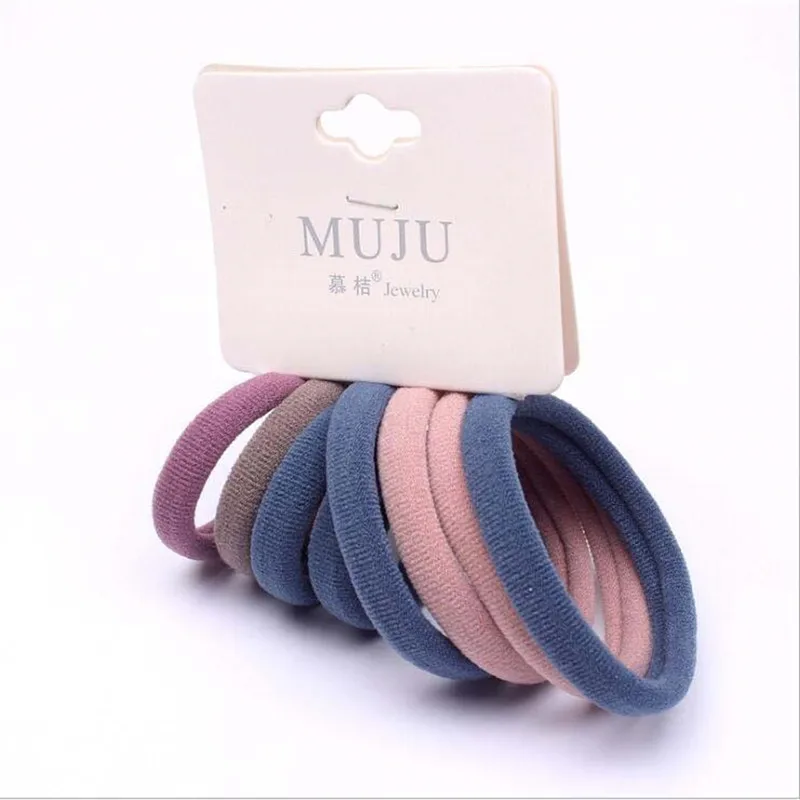 Резинки для волос Женские однотонные 8 шт./лот |