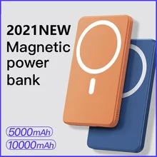 2022 NEW Magnetic Wireless 15W Fast Charger 10000mAh Mobile Phone Power Bank For iPhone13 12 Pro Max External Aauxiliary Battery