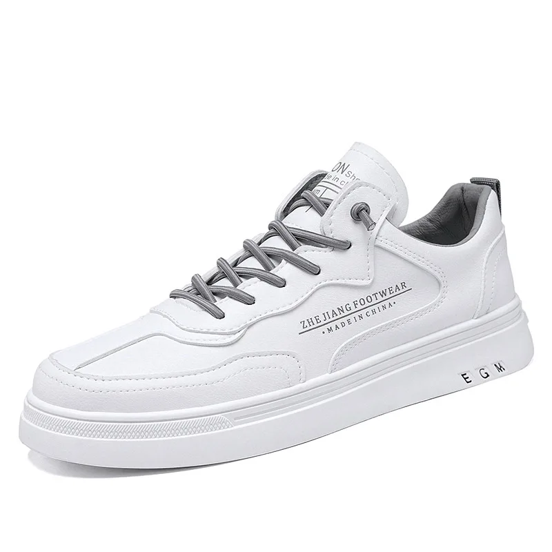 

Новинка весна-осень 2021, Мужская Вулканизированная обувь в уличном стиле, легкие однотонные ботинки со шнуровкой, удобные для повседневного ...